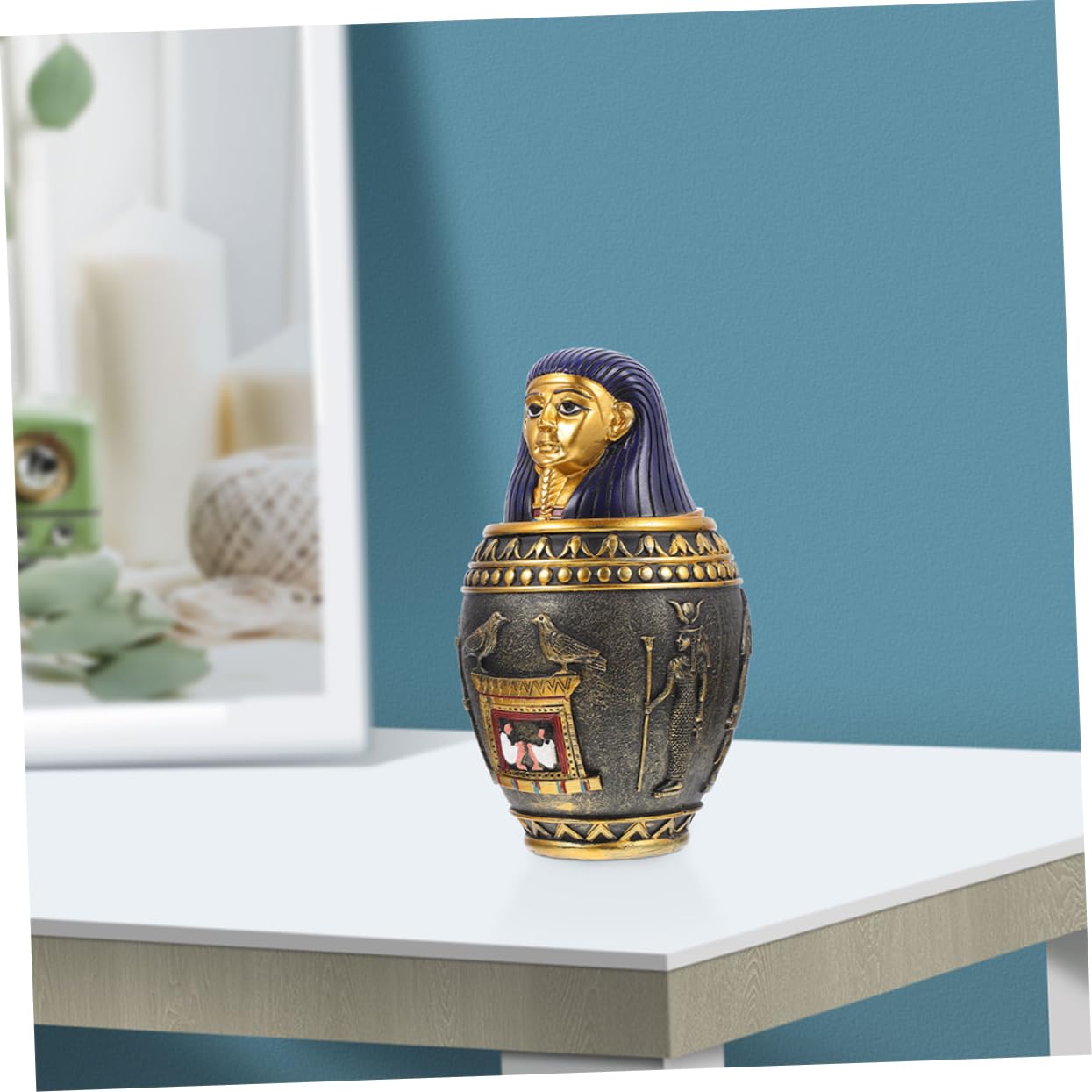 Amazon.co.jp: TOPPERFUN カノプス瓶 home decor 記念品壷 ミニ